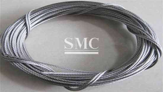 Seilwerk STANKE 40m Cuerda de Acero 3mm 1x19 Galvanizada Cuerda para Silvicultura Cuerda de Chigres y Elevación 